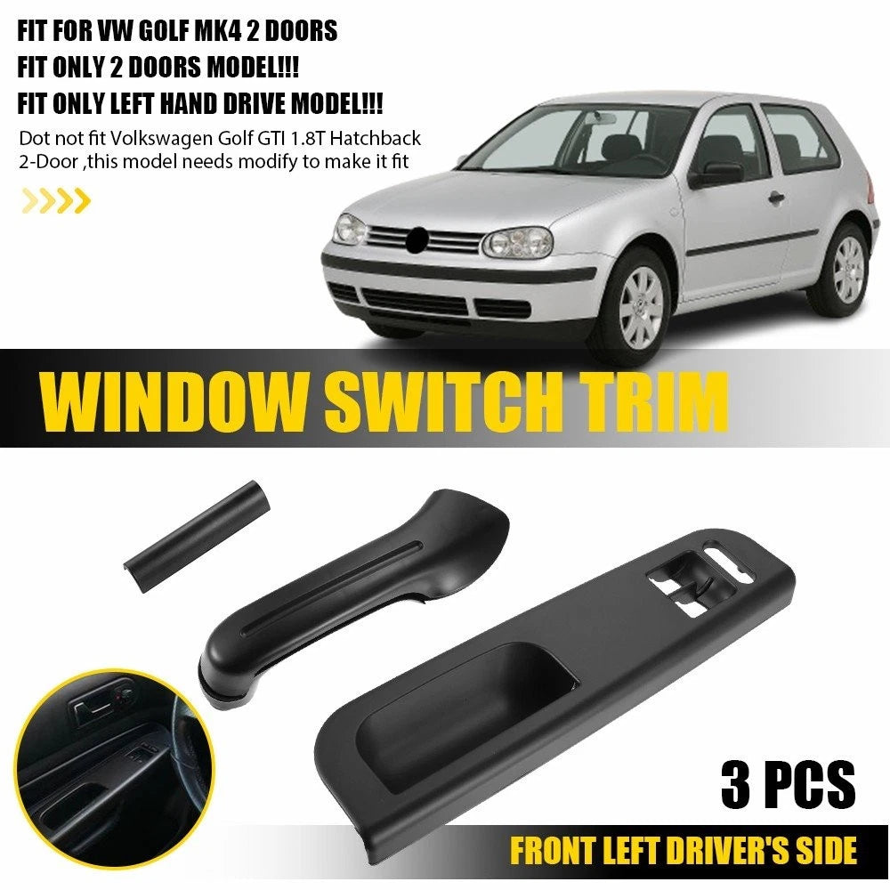 3B1867171D Door Grab Handle Trim Window Switch Panel Bezel for VW Golf MK4 (1998–2006)
