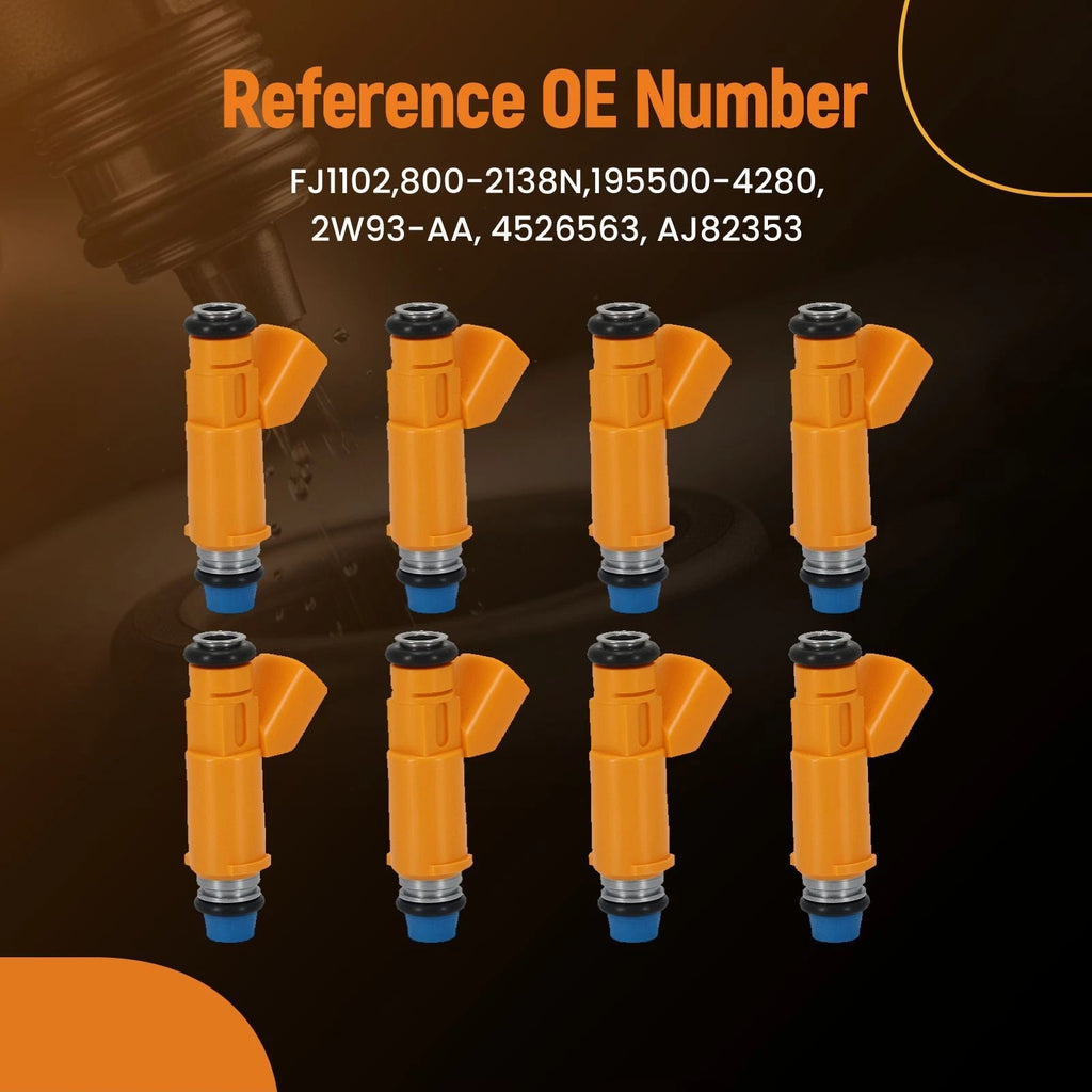 Set of 8 Fuel Injectors for Land Rover LR3 V8 4.4L (2005–2009)