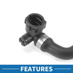 Engine Radiator Hose for BMW 228i 2.0L Rubber Black (2014 - 2016)