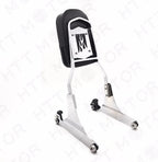 Flame Detachable Backrest Sissy Bar Chrome for Harley FXST FXSTB FXSTS (2000–Present)