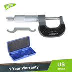 Outside Micrometer 0-1" for Machinists (Precision Carbide Tips)