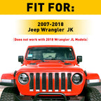 7" Headlight Round Ring Mount Bracket for Jeep Wrangler JK (2007–2018)