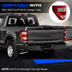 2PCS Tail Light Brake for Ford F150 XLT (2021–2023) Halogen Upgrade Raptor Style