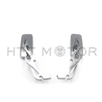 Chrome Rectangle FlameStem Mirrors for Harley Iron Horse (Custom Application)