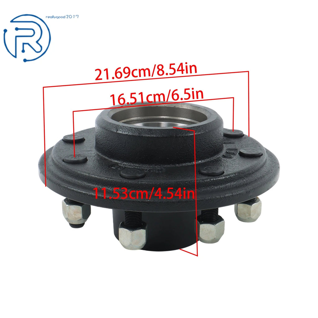 Set of 2 Trailer Hub Kits for Aelx 7000lbs (Fits 8 x 6.5")