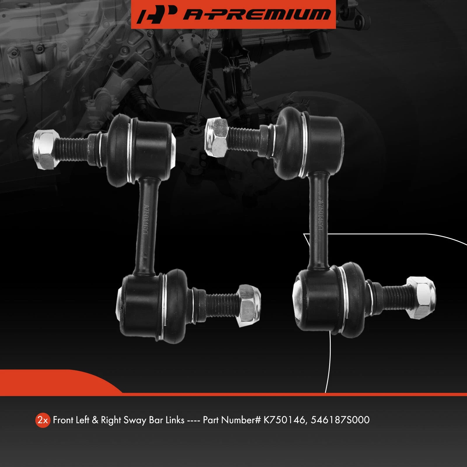 2X Front Stabilizer Bar Links for Nissan Titan (2004–2015) Armada Infiniti