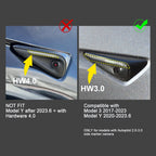 Black Carbon Fiber Style Side Camera Decoration for Tesla Model 3 & Y (2018-2024)