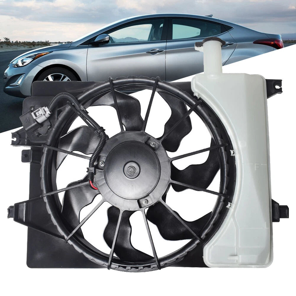 Radiator Condenser Cooling Fan Assembly for Hyundai Elantra (2014-2016)