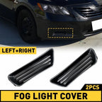 Set of 2 Front Bumper Fog Light Cover Insert Panels for 2007-2009 Toyota Camry