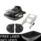 King Trunk Pad & LED Tail Light Speakers for Harley Touring Road Glide (2014–2023)
