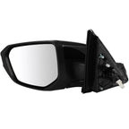 Driver Side View Mirror for Honda Civic (2016–2023) Manual Folding Power Black LH