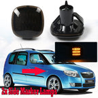 2X Smoked LED Turn Signal Side Marker Light Amber for Audi A3 A4 A8 (1996–2006)