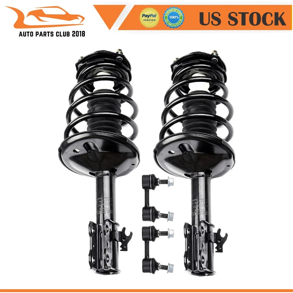 Front Strut Assemblies & Sway Bar Link Kit for Toyota Camry (1995–1996)