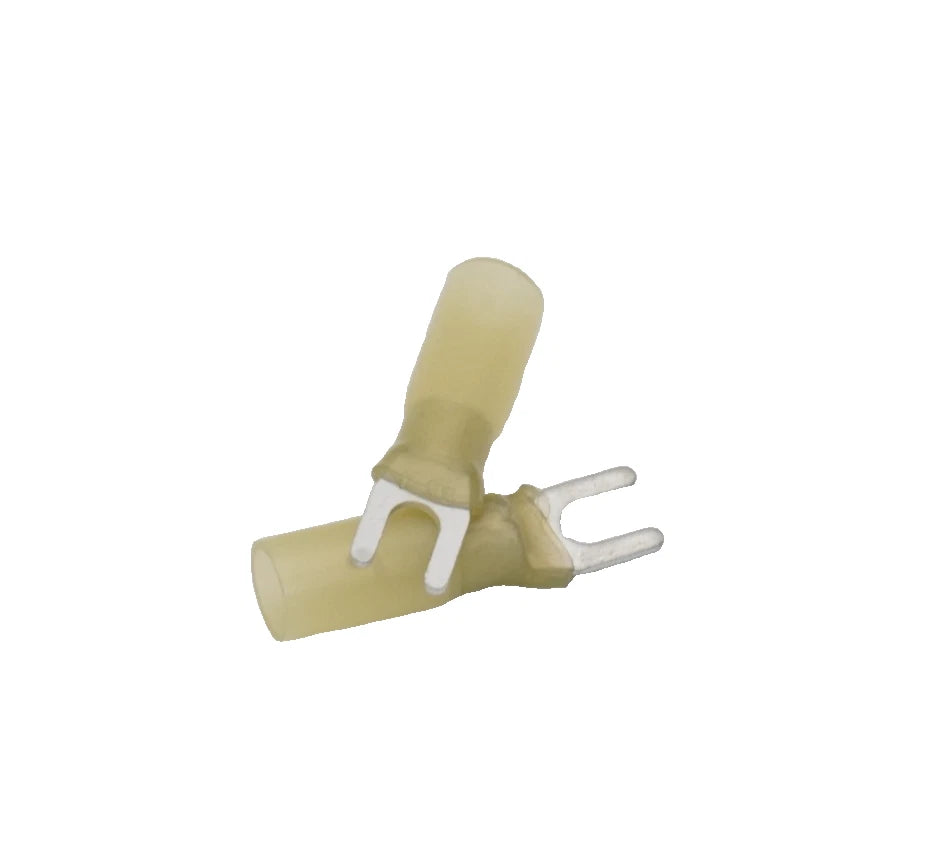 30-Pack Marine HDPE Heat Shrink Fork Terminal #4 12-10 AWG Connector