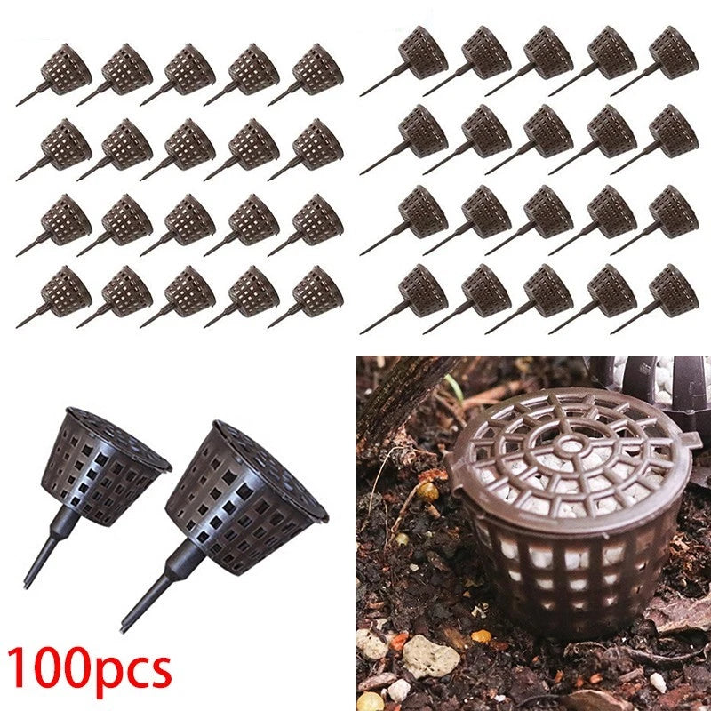 Set of 100 Gardening Fertilizer Baskets for Bonsai Pots