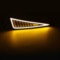 Universal DRL LED Daytime Running Lights for Car - White/Amber