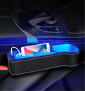 Right Side Car Seat Crevice Gap Storage Box Cup Holder Dual USB Charger