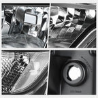 Factory Style Headlights for Ford Edge (2009–2010) - Black Housing, Clear Corner