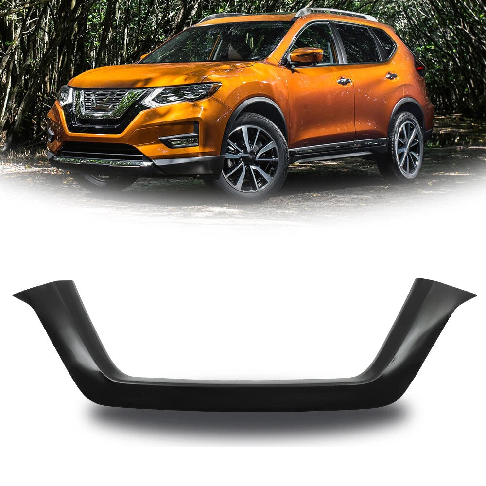 Front Upper Grille Trim Molding for Nissan Rogue (2017–2020) Black