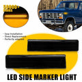 Smoke LED Front Amber Side Marker Light for Ford F-150/F-250/F-350 (1980–1986)