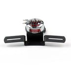 Flame Fire Rear Tail Light for Chopper Cafe Racer Bobber (Chrome)