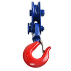 8 Ton Snatch Block with Hook for Roll Back Wrecker Flatbed Tow (3/4" Wire Rope)