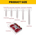 Red Motorcycle Fairing Bolt Kit for