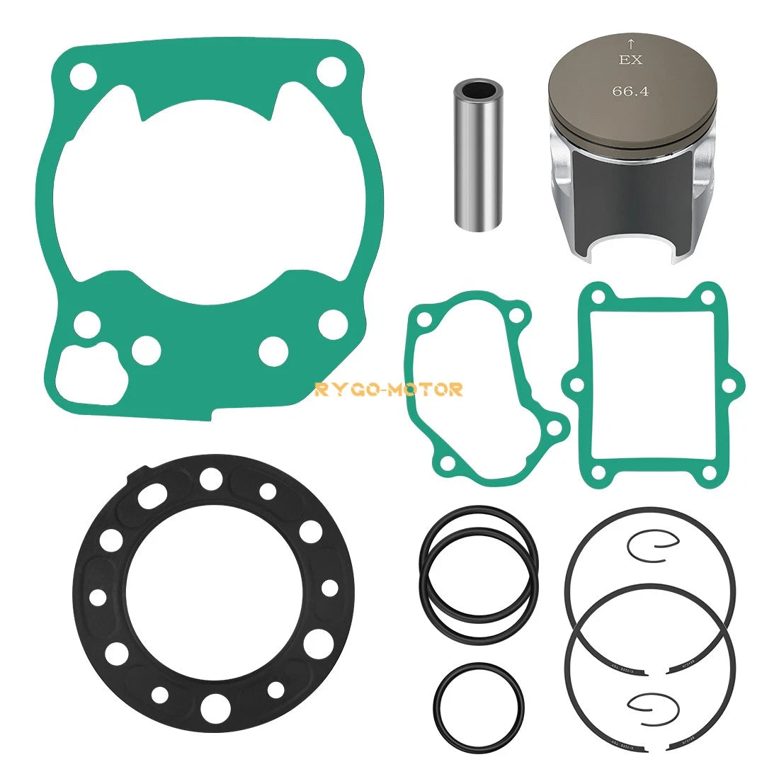 STD Bore 66.40mm Piston & Gaskets Top End Rebuild Kit for Honda CR250R (1992–1996)