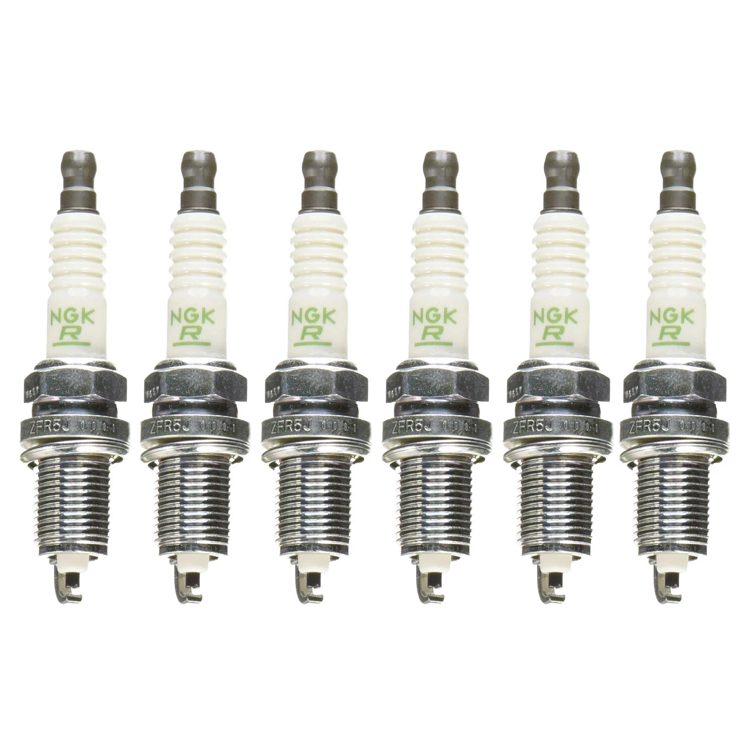 Set of 6 NGK Laser Platinum Spark Plugs 5757 for Audi A6 Q5 (2005–2012)