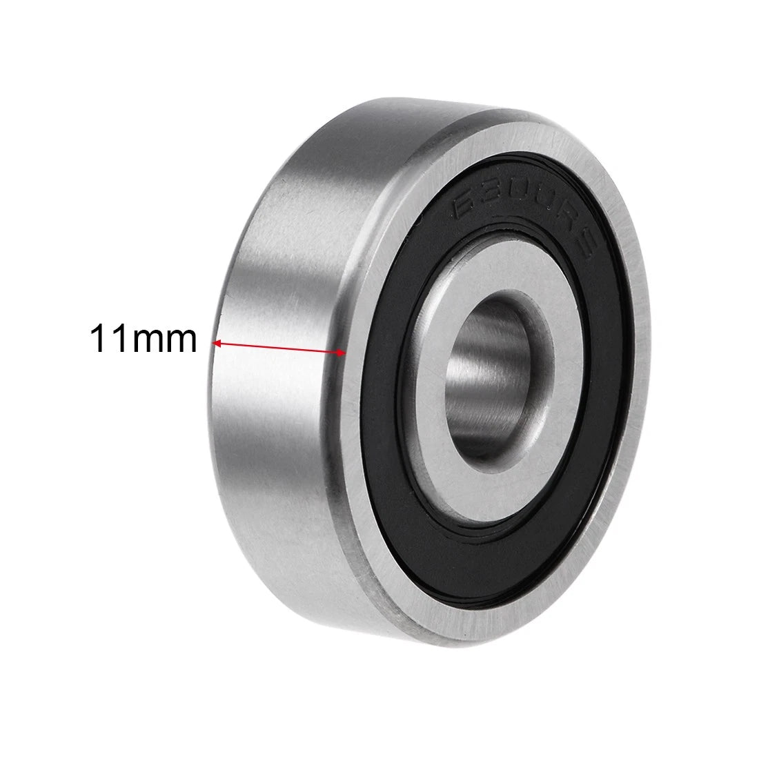 Set of 4 Deep Groove Ball Bearings 6300-2RS for Various Models (10x35x11mm)