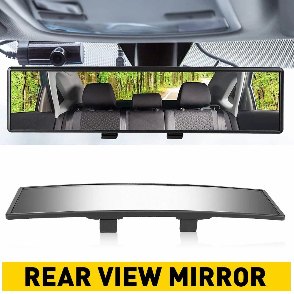 11" Wide Angle Convex Panoramic Rearview Mirror for Universal Cars