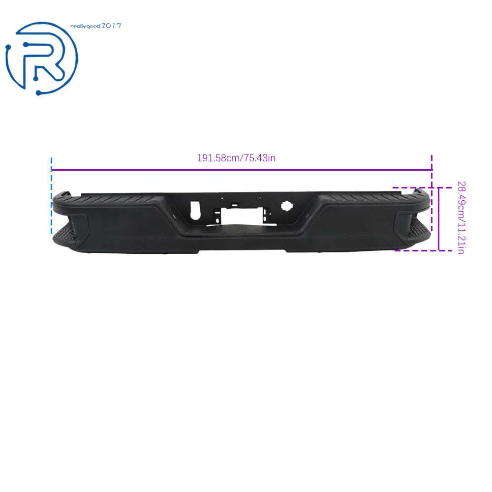 Black Rear Bumper for Silverado/Sierra 1500 (2019-2023)