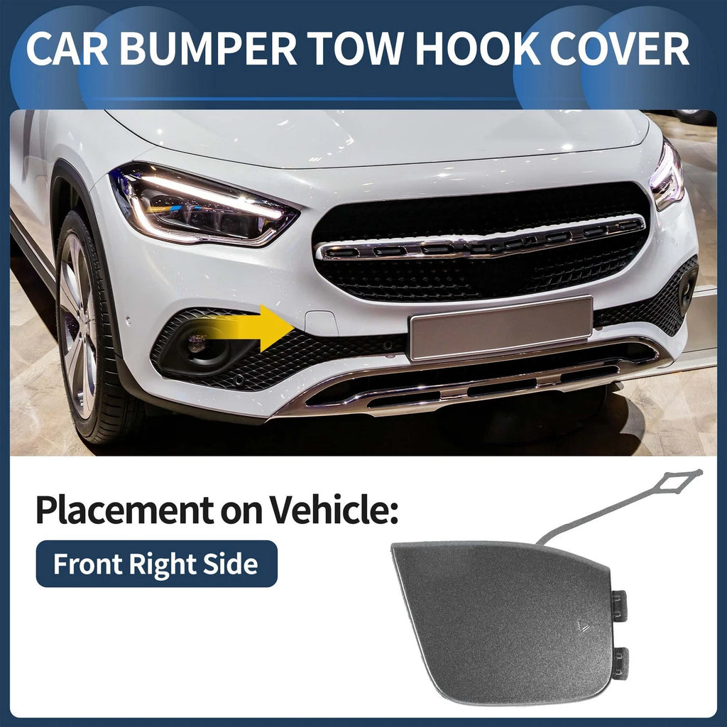 Front Bumper Tow Hook Cover for Mercedes-Benz W247 (No.A2478859403) Mountain Gray
