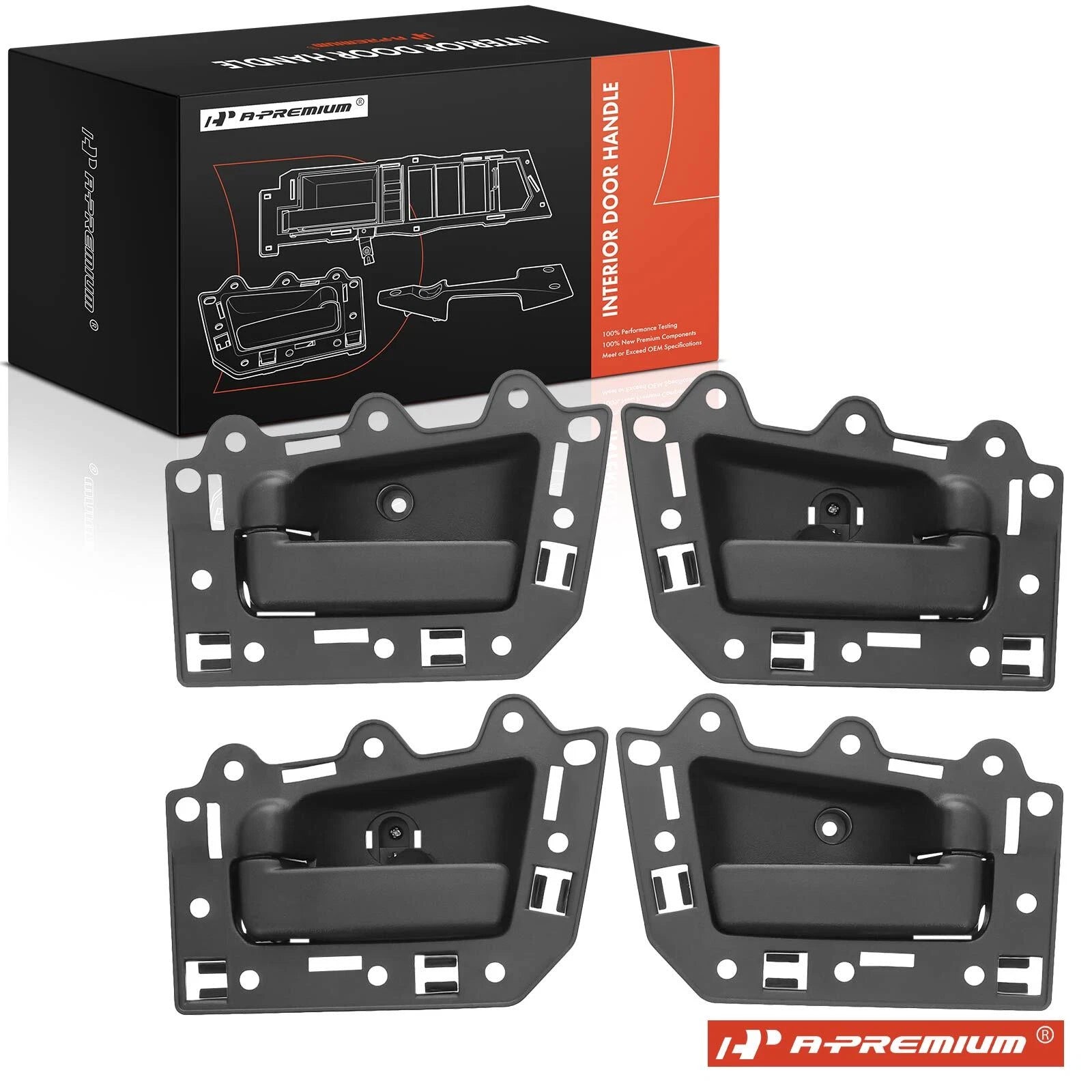 Set of 4 Interior Door Handles for Jeep Grand Cherokee WK (2005–2011)