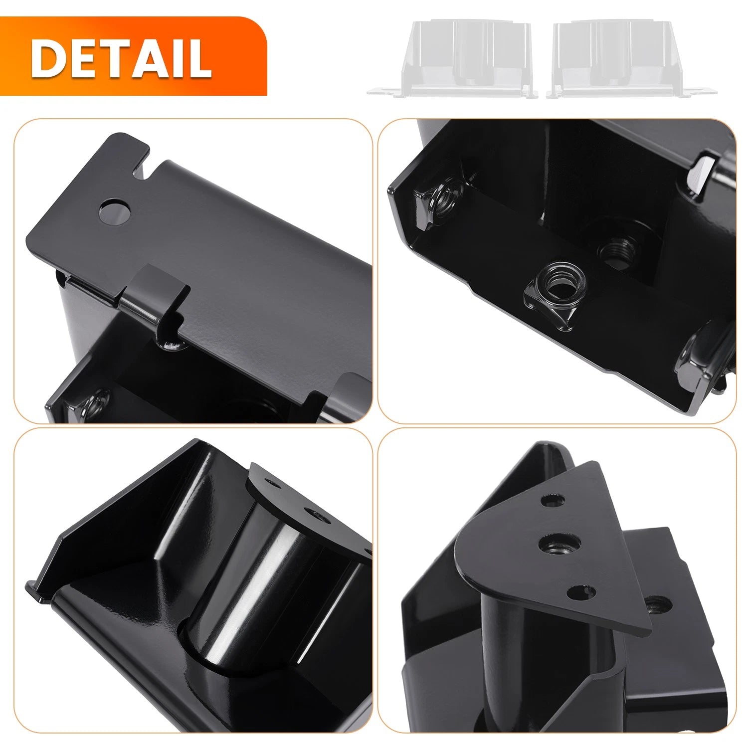 Set of 2 Front Bumper Brackets for Silverado Sierra 1500 (2003–2007)