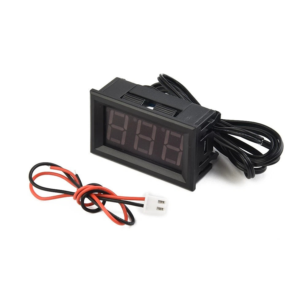 Digital LED Temperature Monitoring Thermometer Meter with Temp Probe for DC12V