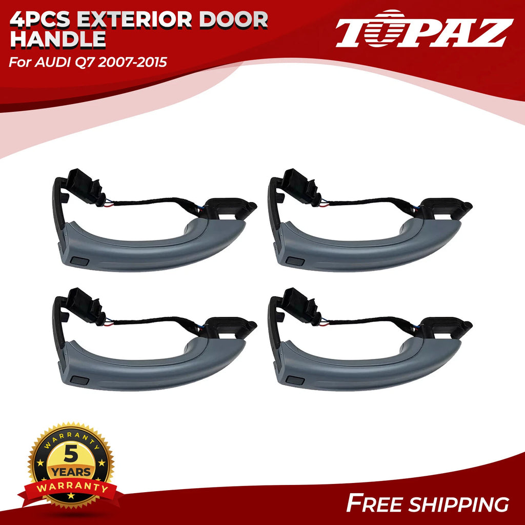Set of 4 Exterior Door Handles for Audi Q7 (2007–2015)