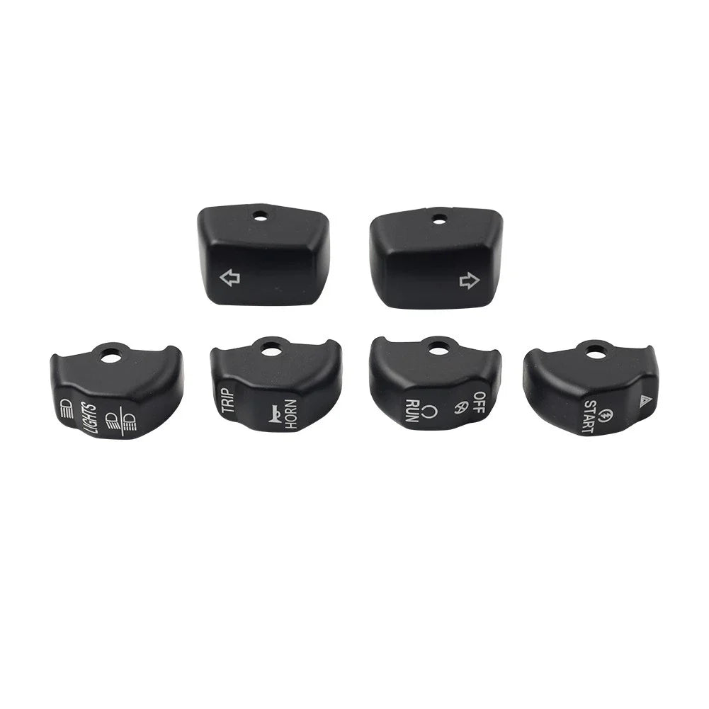 6x Handlebar Control Switch Cap Button for Harley Sportster Iron 883 1200