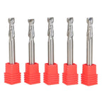 Set of 5 Carbide End Mills for Various Applications (1/4")