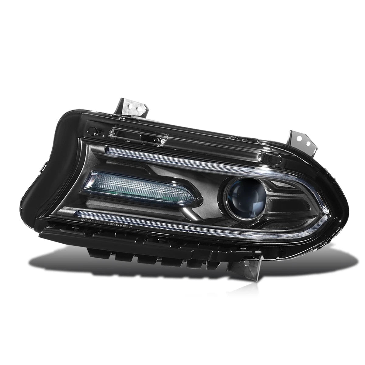 LED Projector Headlight for Dodge Charger (2015–2022) - Driver Side, Black/Clear