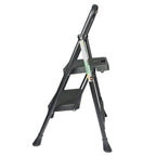 2-Step Folding Ladder Stool with Wide Anti-Slip Pedal for Home Use