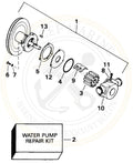 Water Pump Repair Kit for OMC Sterndrive 3.0L 4.3L 5.0/5.7/5.8 (1994) 3854287