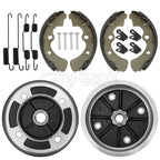 2 Front Brake Drums Shoes for Kawasaki Mule KAF540 KAF620 KAF950 (2010)