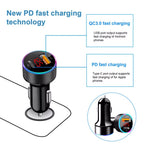 38W Dual USB PD Type-C Fast Car Phone Charger for Universal Vehicles (2010–2023)