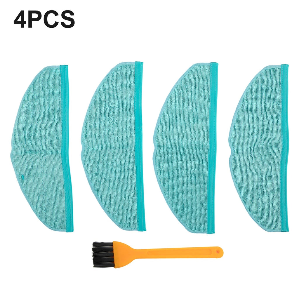 Set of 4 Mop Cloth Cleaning Pads for Conga 8090 (2019–2023)