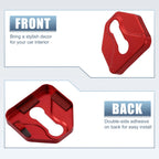 Set of 4 Door Lock Latches Covers for Subaru (Red)