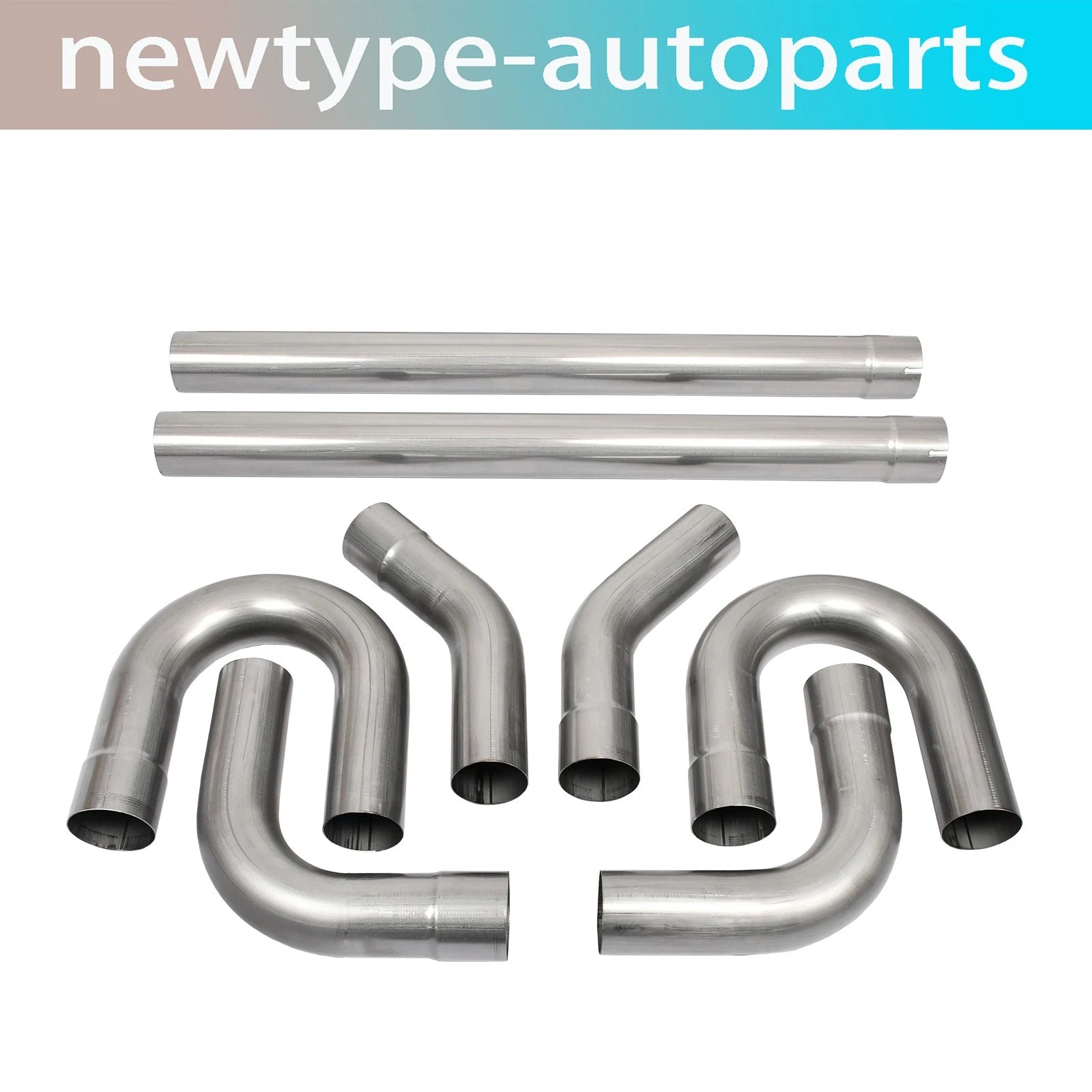 Exhaust Pipe Kit 8PCS for Industrial Pipes (3''-5'', Straight & 45°)