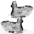 Clear Lens Front Bumper Fog Lights + Silver Bezel + Switch for Rogue (2017–2018)