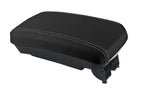 Leather Console Lid Armrest Cover for Kia Forte (2010–2013) Gray Stitch