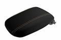 Leather Console Lid Armrest Cover for Dodge Dart (2013–2016) Beige Stitch